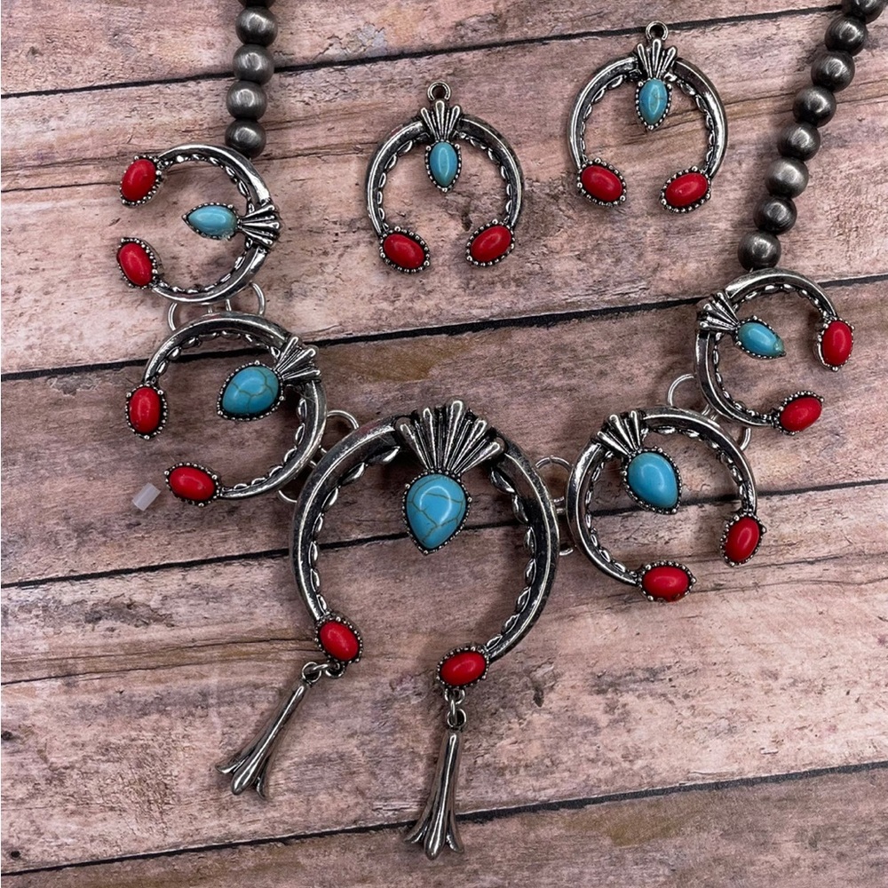 Squash Blossom Necklace Set